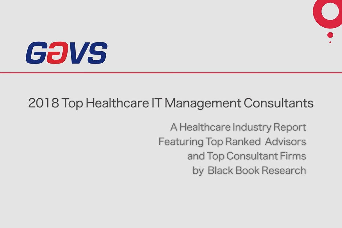 GAVS World’s #1 Healthcare IT Infra Provider 2018 Powered by AIOps